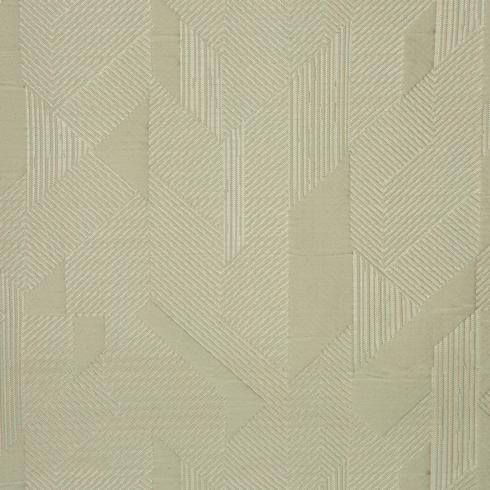 Laurena Jaipur Collection: Ddecor Geometric Abstract Patterned Furnishing Fabric, 280cm, Silver/Beige