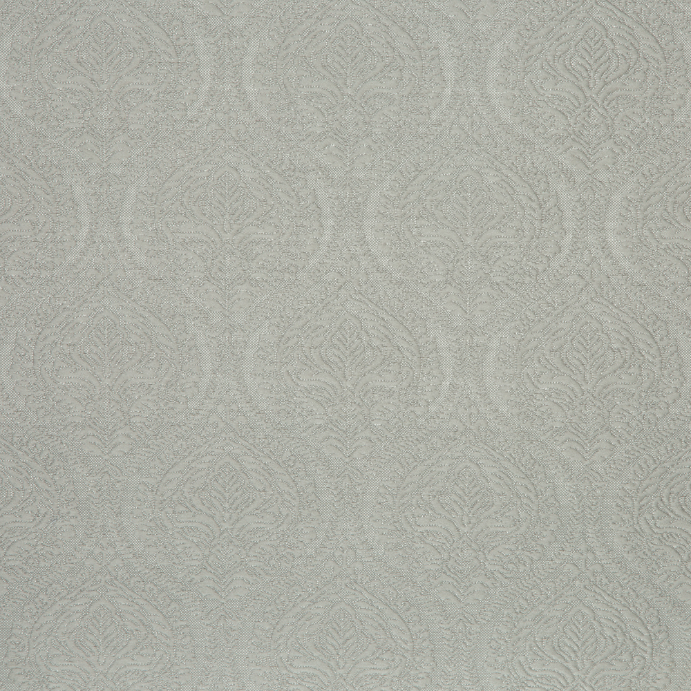 Laurena Jaipur Collection: Ddecor Damask Patterned Furnishing Fabric, 280cm, Grey