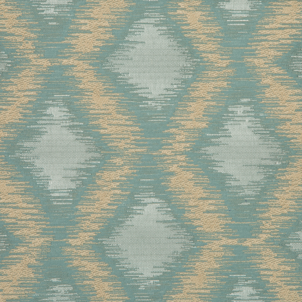 Laurena Jaipur Collection: Ddecor Diamond Patterned Furnishing Fabric, 280cm, Teal Blue