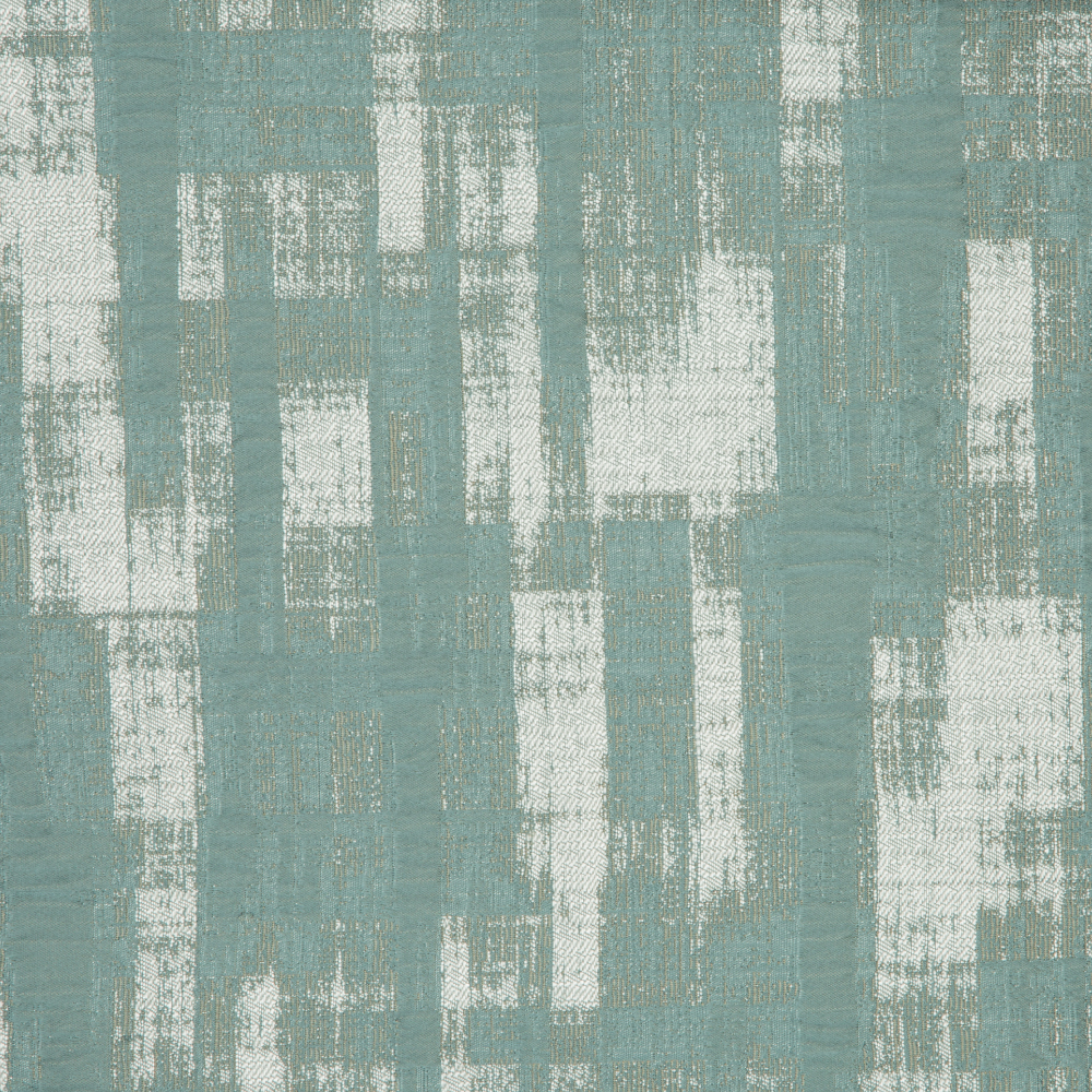 Laurena Jaipur Collection: Ddecor Textured Abstract Patterned Furnishing Fabric, 280cm, Teal Blue
