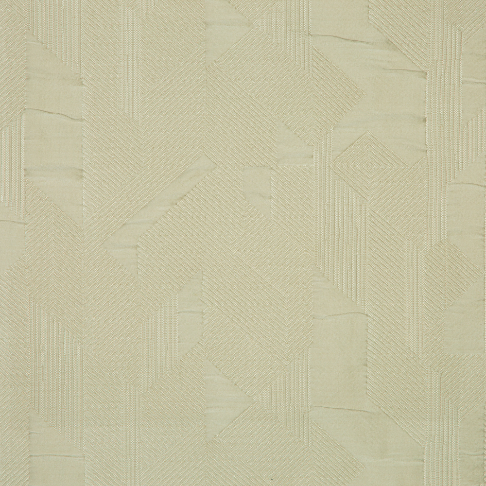 Laurena Jaipur Collection: Ddecor Geometric Abstract Patterned Furnishing Fabric, 280cm, Ivory