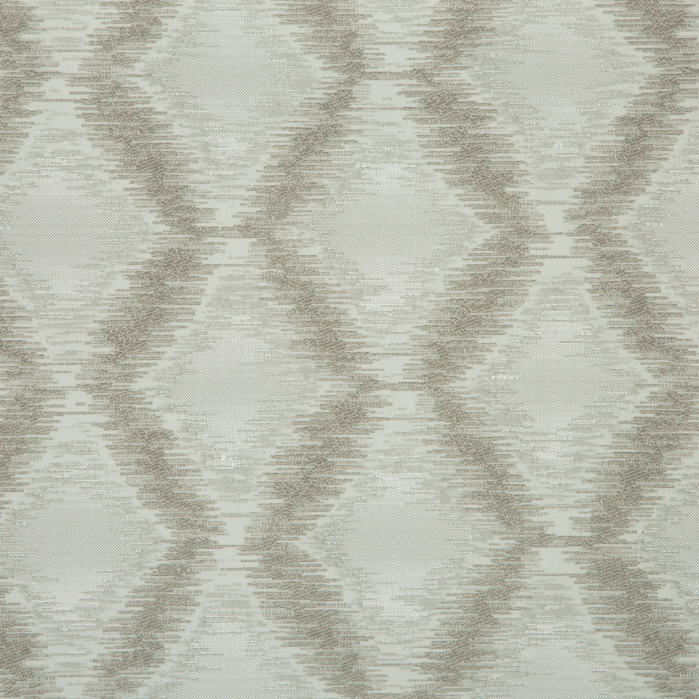 Laurena Jaipur Collection: Ddecor Diamond Patterned Furnishing Fabric, 280cm, Silver/Cream