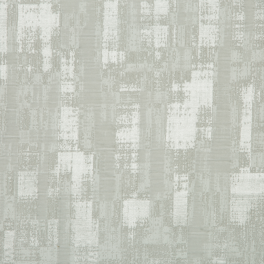 Laurena Jaipur Collection: Ddecor Textured Abstract Patterned Furnishing Fabric, 280cm, Silver/Cream