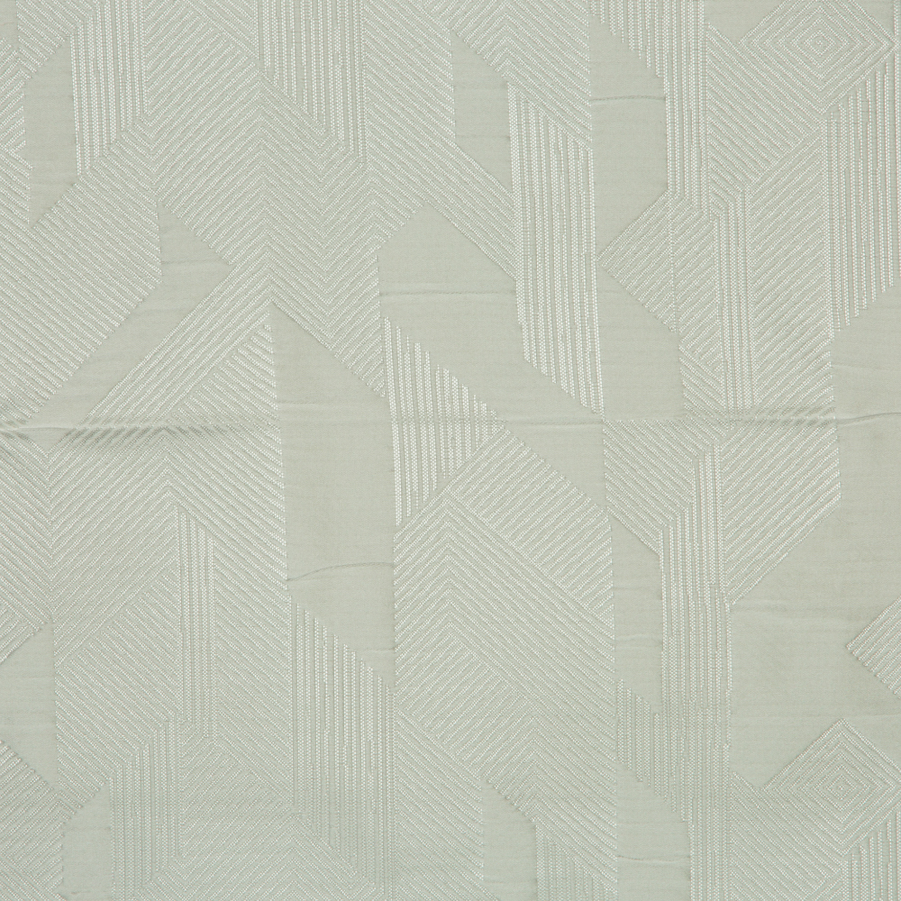 Laurena Jaipur Collection: Ddecor Geometric Abstract Patterned Furnishing Fabric, 280cm, Silver/Cream