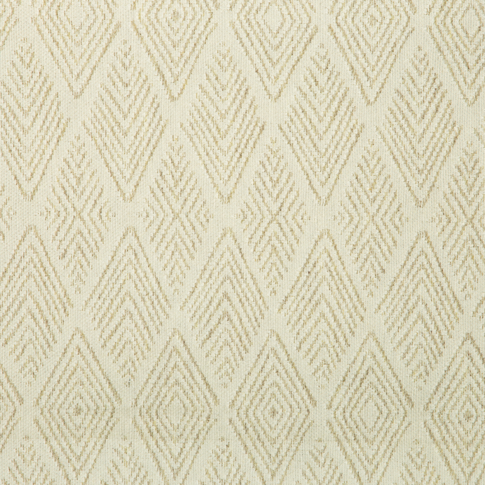 Jambo: Ferri Textured Diamond Tribal Pattern Furnishing Fabric, 290cm, Light Grey/White