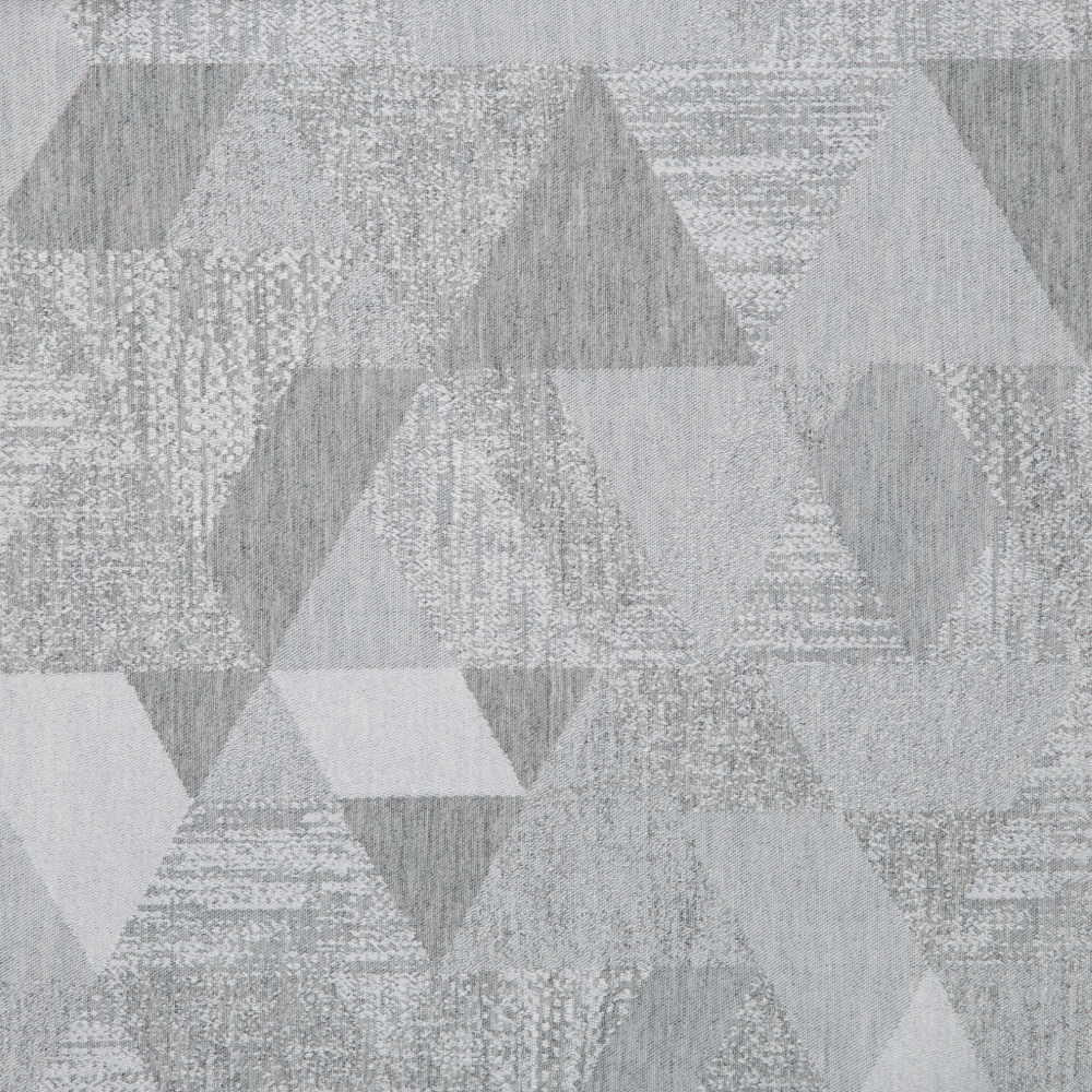 Kisumu: Ferri Triangular Pattern Furnishing Fabric; 290cm, Grey