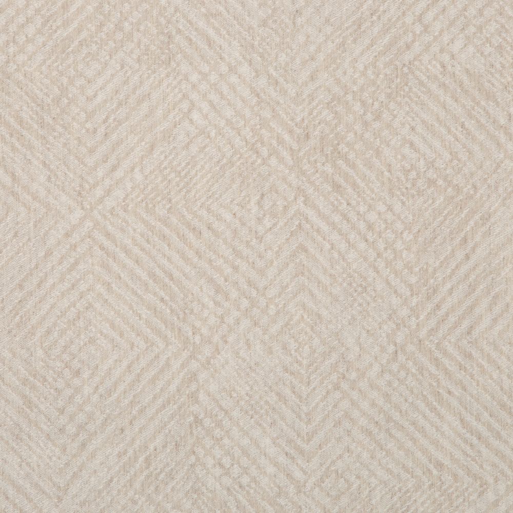 Kisumu: Ferri Chevron Pattern Furnishing Fabric; 290cm, Cream