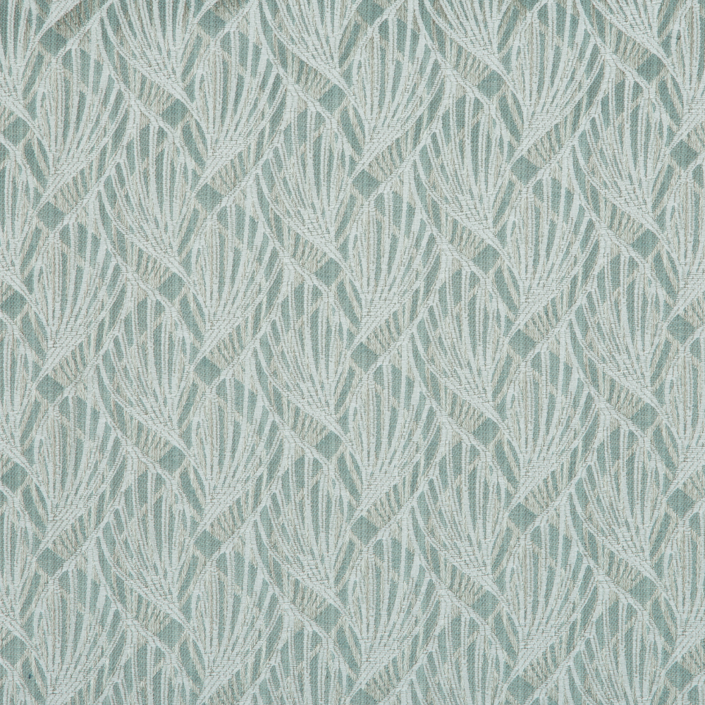 Mysore Collection: Neptune Interlocking Pattern Polyester Fabric; 280cm, Light Blue