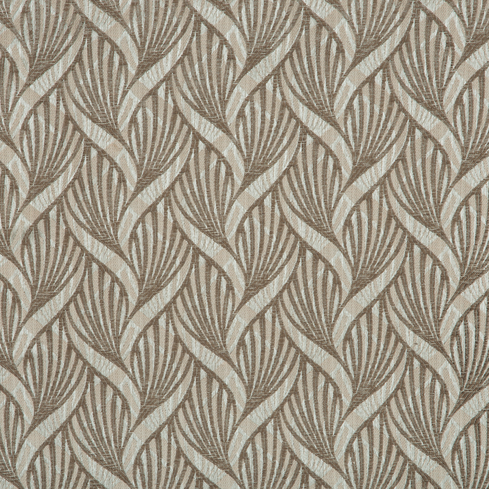 Mysore Collection: Neptune Interlocking Pattern Polyester Fabric; 280cm, Beige