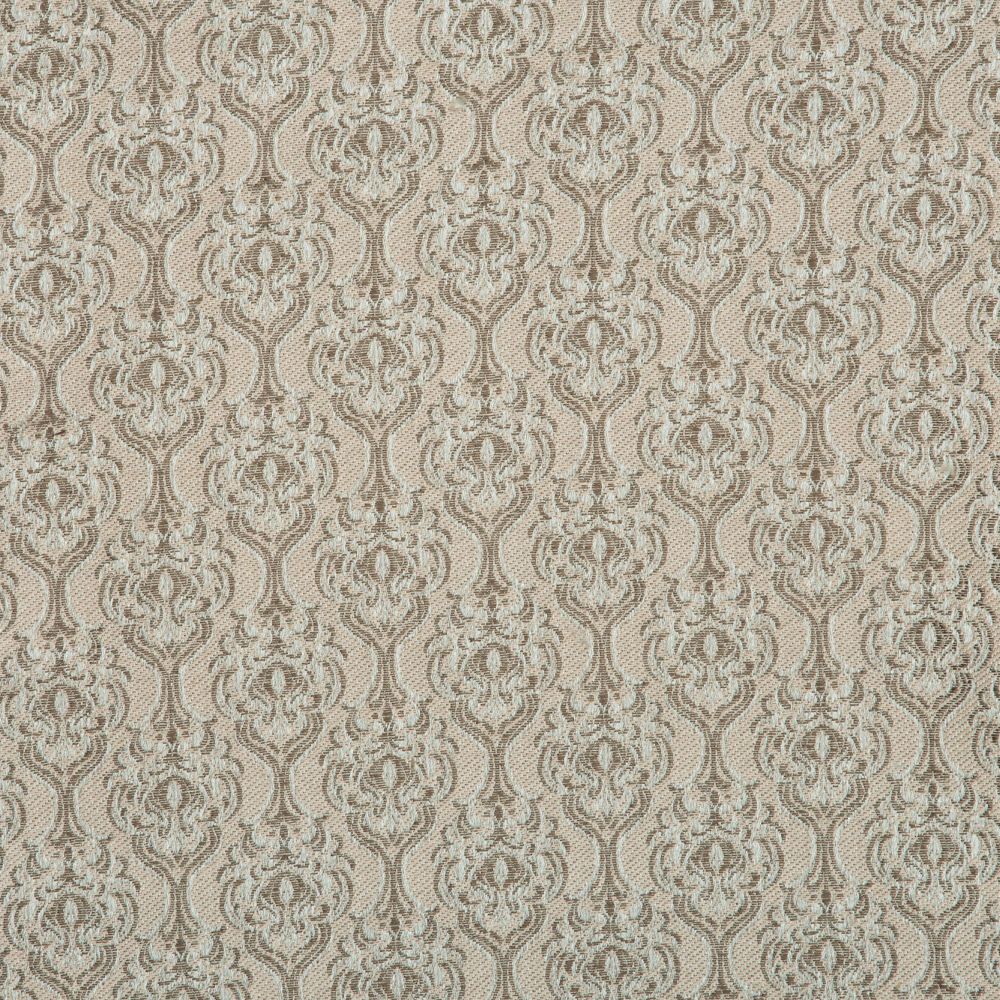 Mysore Collection: Neptune Floral Pattern Polyester Fabric; 280cm, Beige
