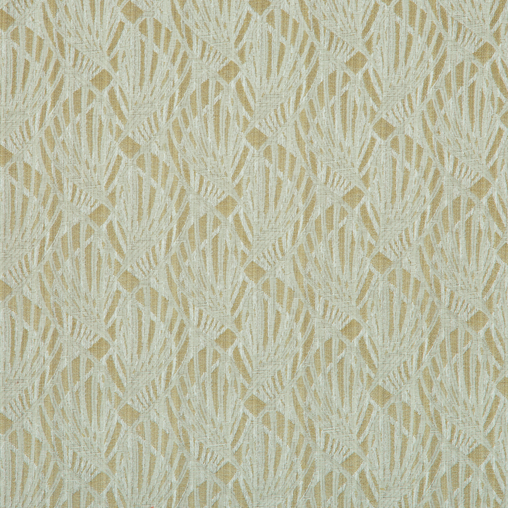 Mysore Collection: Neptune Interlocking Pattern Polyester Fabric; 280cm, Khaki