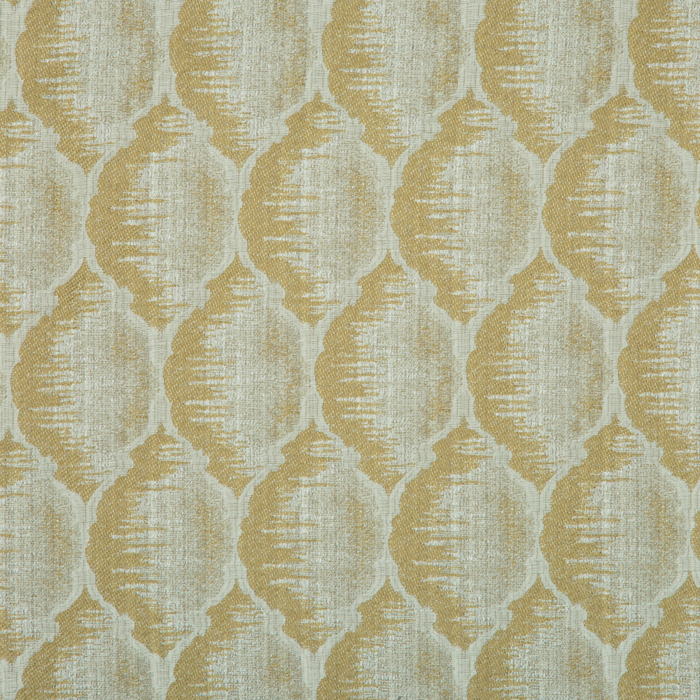 Mysore Collection: Neptune Quatrefoil Pattern Polyester Fabric; 280cm, Khaki